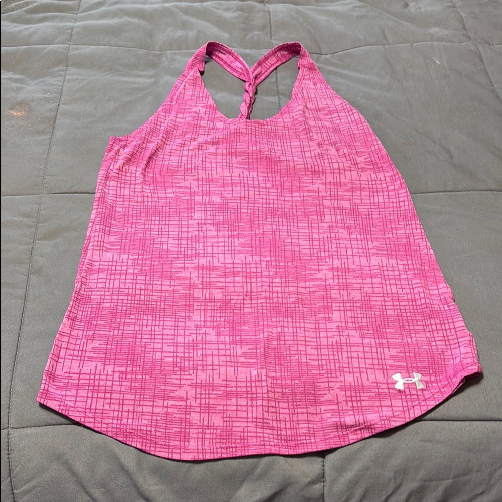 Under Armour Pink Racerback Tank Top for Active Comfort